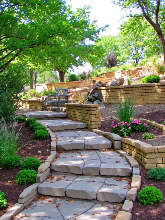 seamless tiered garden access