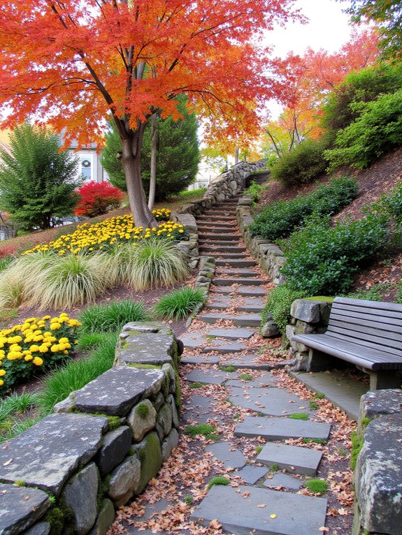 seasonal hillside garden planning