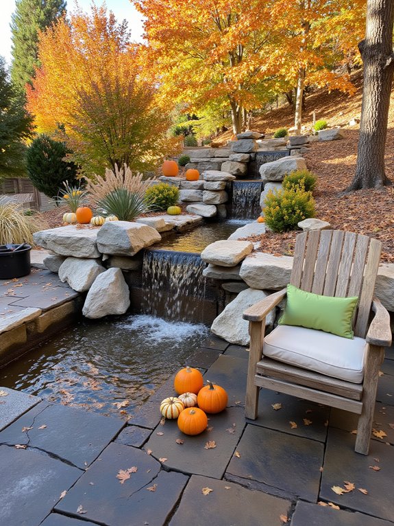 seasonal waterfall decor transformations