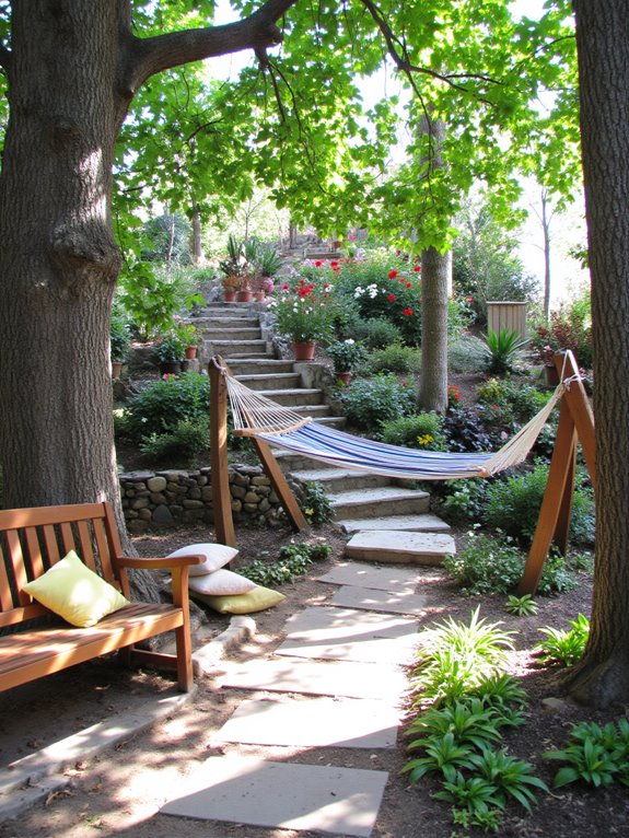 serene backyard relaxation spot