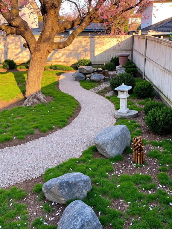 serene backyard zen garden
