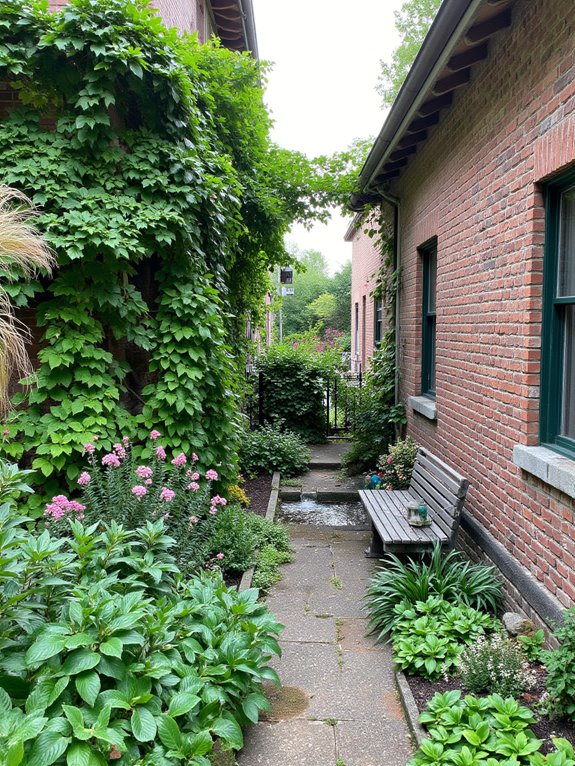 serene garden retreat setup