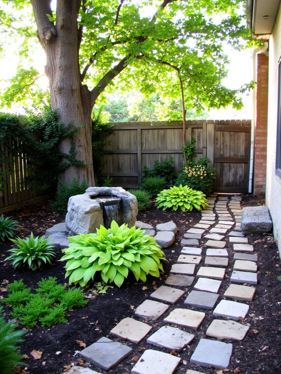 serene oasis with water