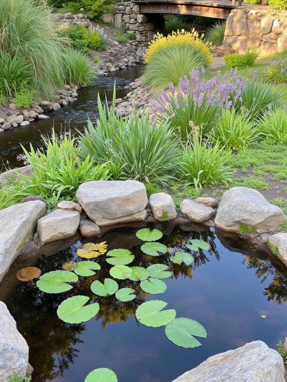 serene reflection pond design