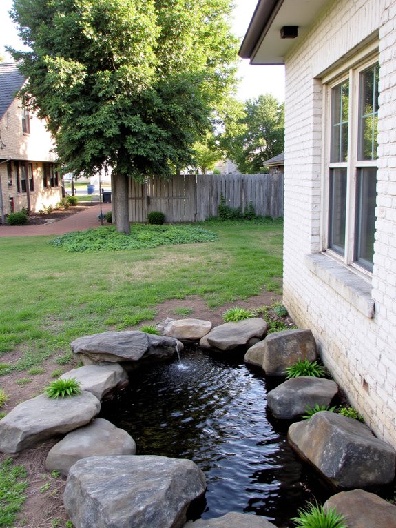 serene retreat with fountain