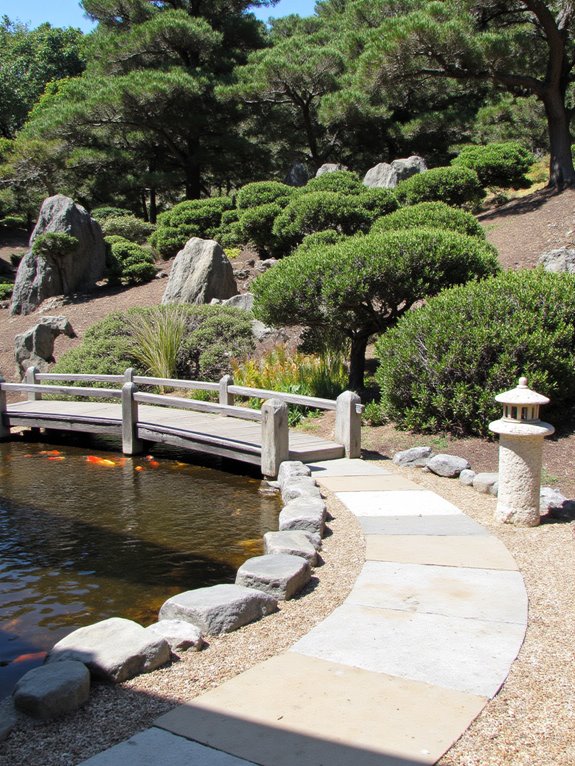 serene sloped zen garden