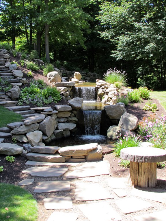 serene water feature oasis