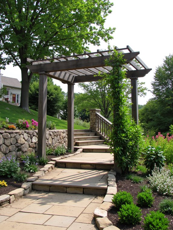 shaded elegant garden retreat