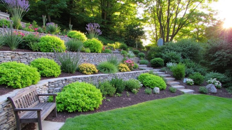slope backyard landscaping ideas