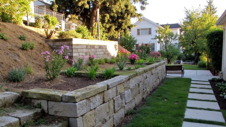 slope retaining wall ideas