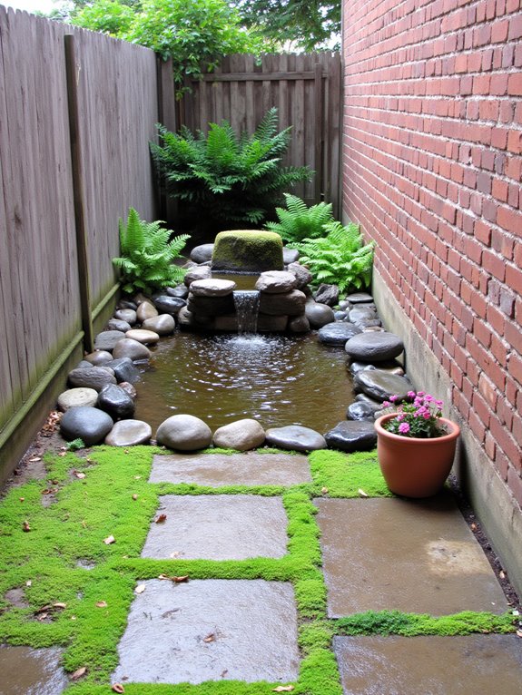 soothing small water feature