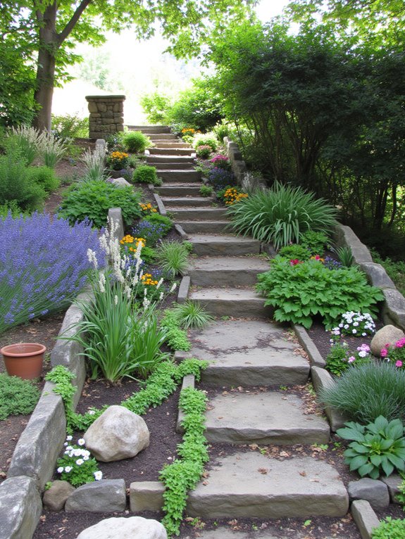 stunning layered step gardens