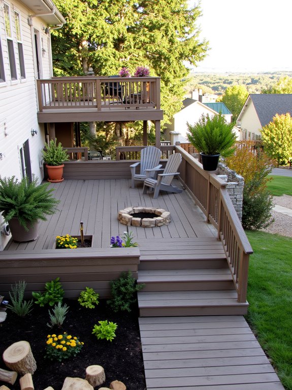 stunning multi level deck design