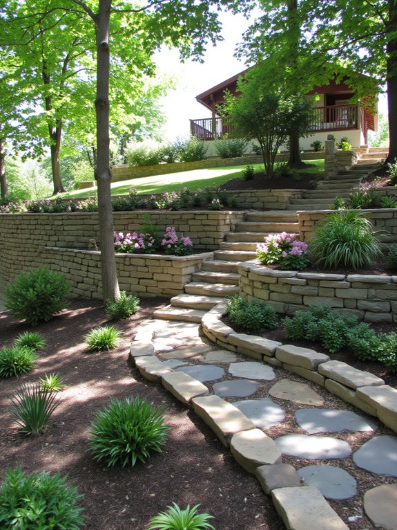stylish functional retaining walls