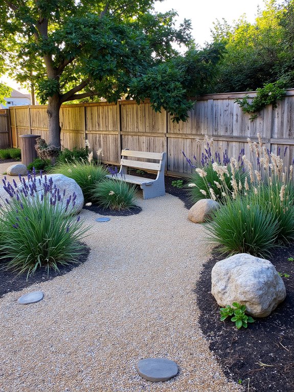 stylish low maintenance gravel garden
