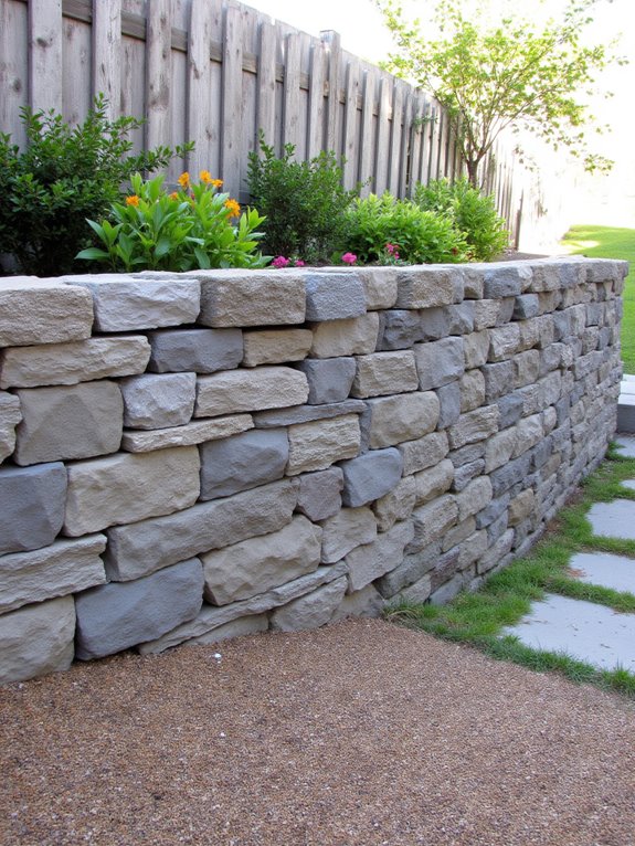 stylish natural stone wall