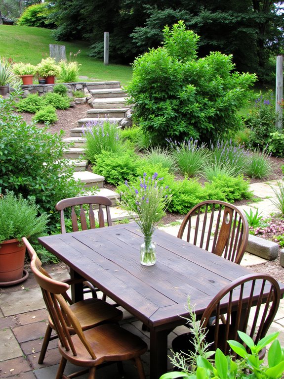 stylish outdoor dining experience