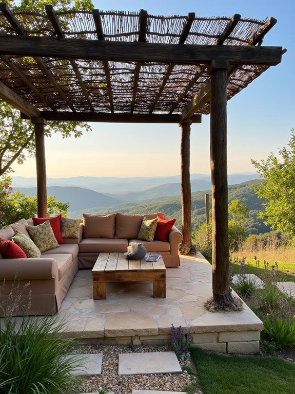 stylish shaded relaxation space