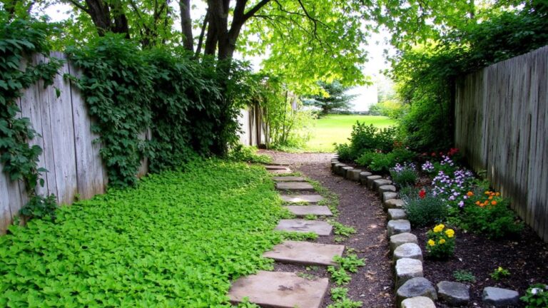 stylish side yard walkways