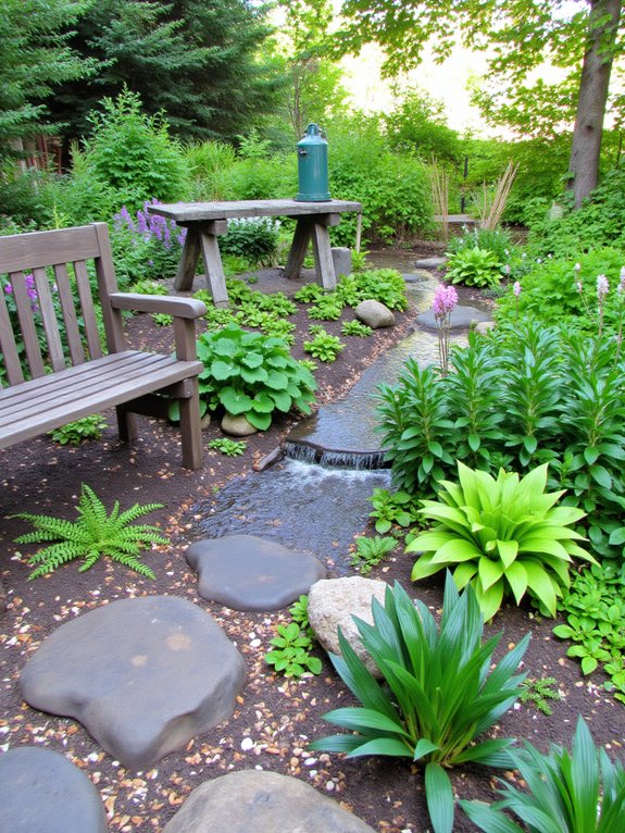 sustainable beauty through rain gardens