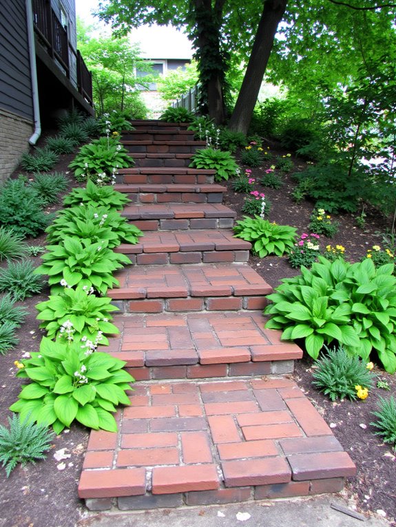 sustainable unique garden steps