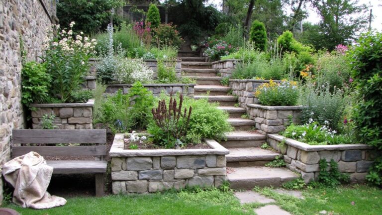 terraced backyard garden inspiration