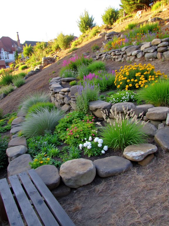 terraced garden beds creation