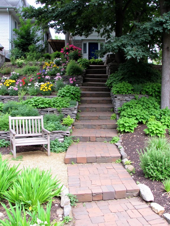 terraced garden for aesthetics