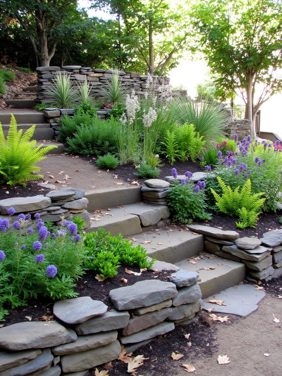 terraced garden for planting