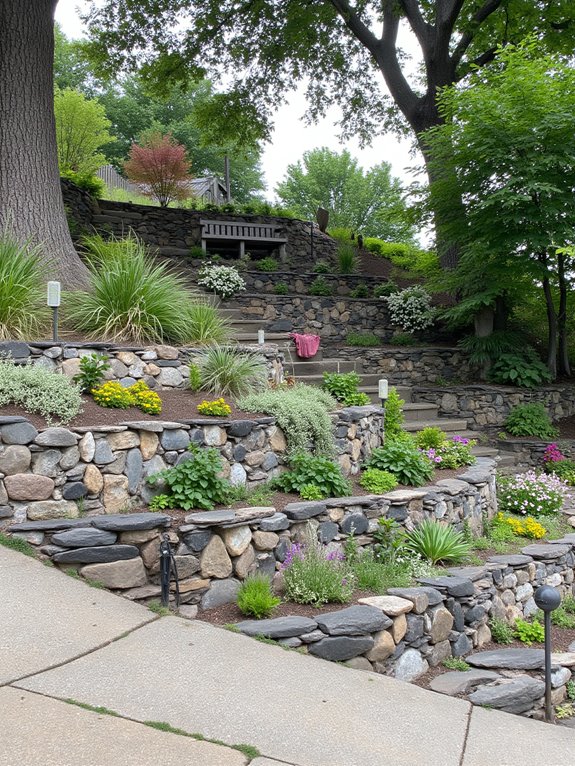 terraced gardens enhance functionality