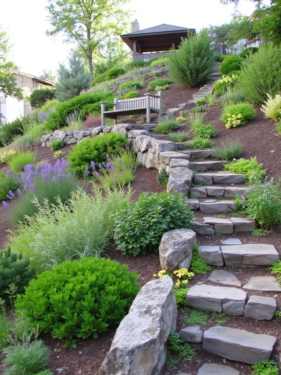 terraced gardens enhance landscapes
