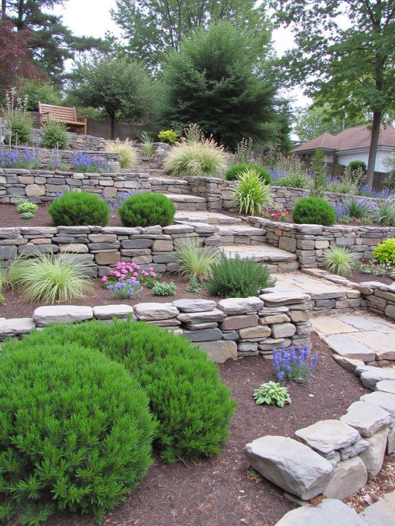 terraced gardens prevent erosion
