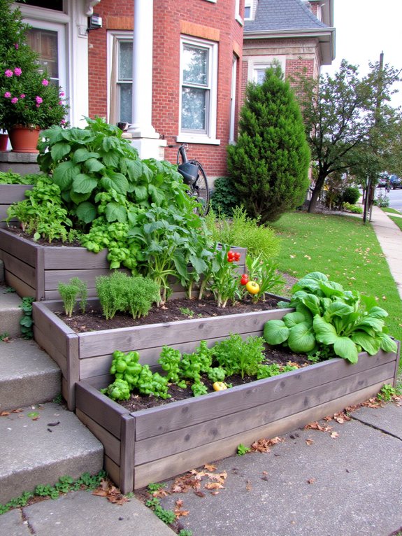 terraced vegetable garden transformation