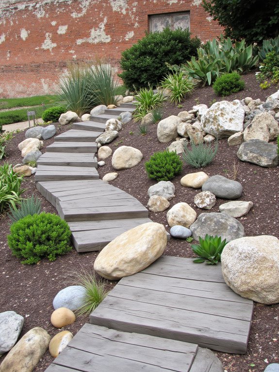 textured contrast in gardening