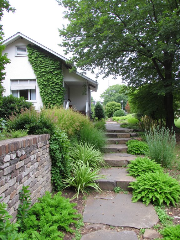 textured plants create depth