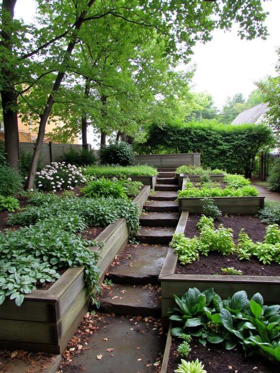 tiered garden bed design