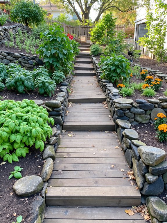 tiered garden for edibles