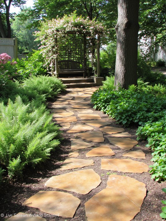 timeless flagstone garden paths