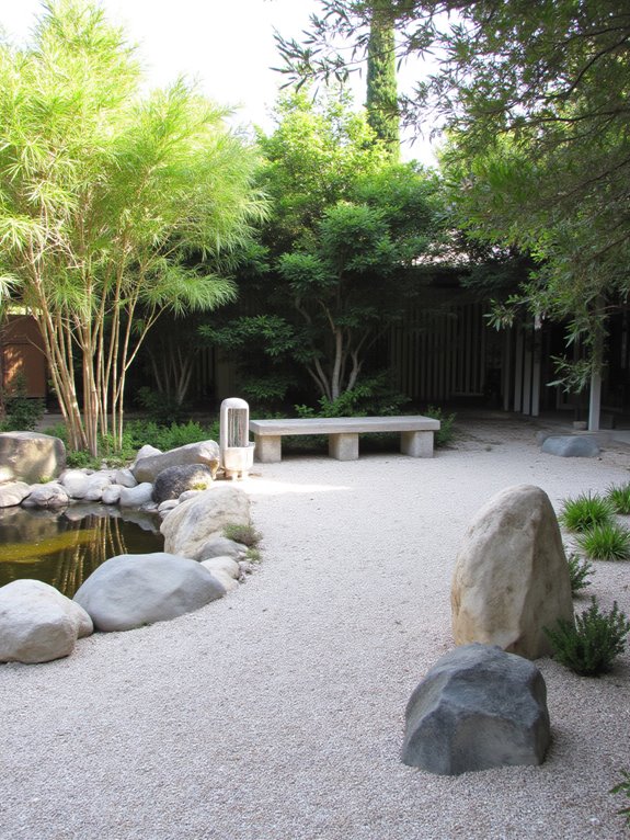 tranquil minimalist zen garden