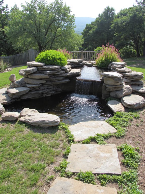 tranquil water garden features