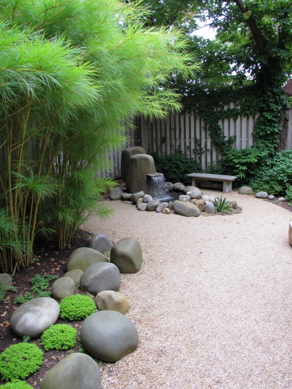tranquil zen garden design
