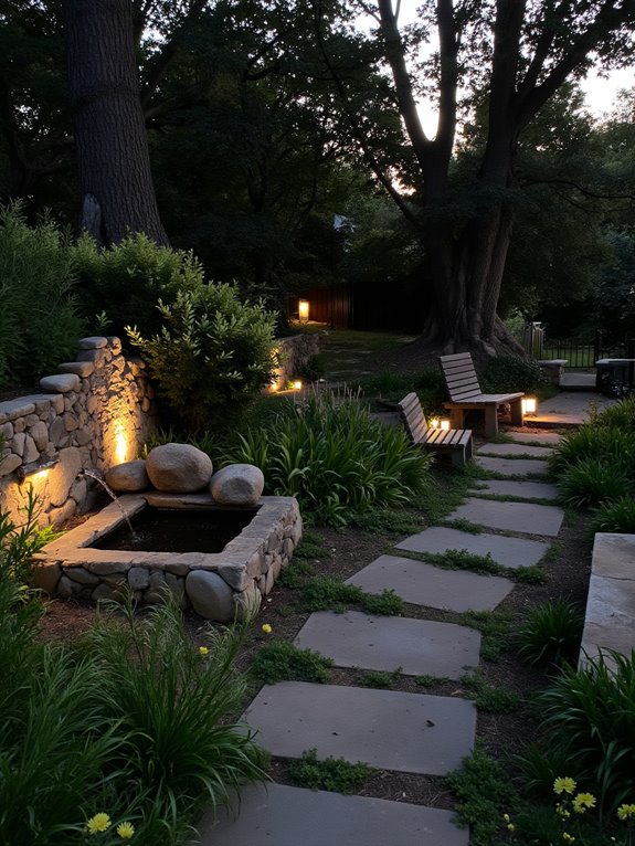 transform garden with lighting