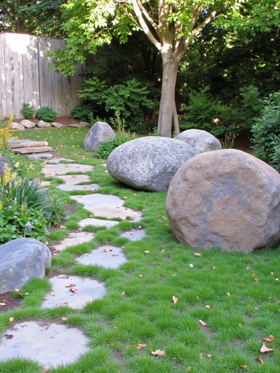 transform landscape with boulders