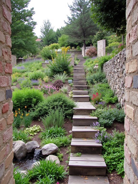 transform sloped backyard beautifully