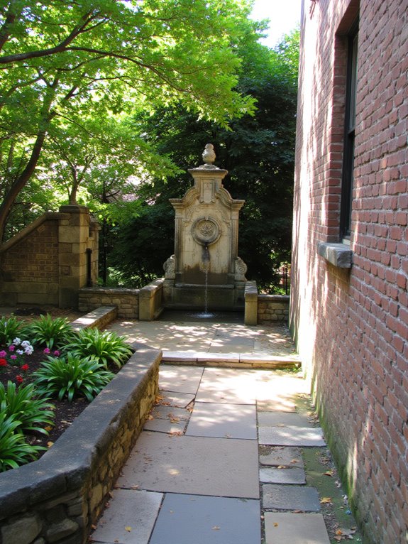 transform walkway with water