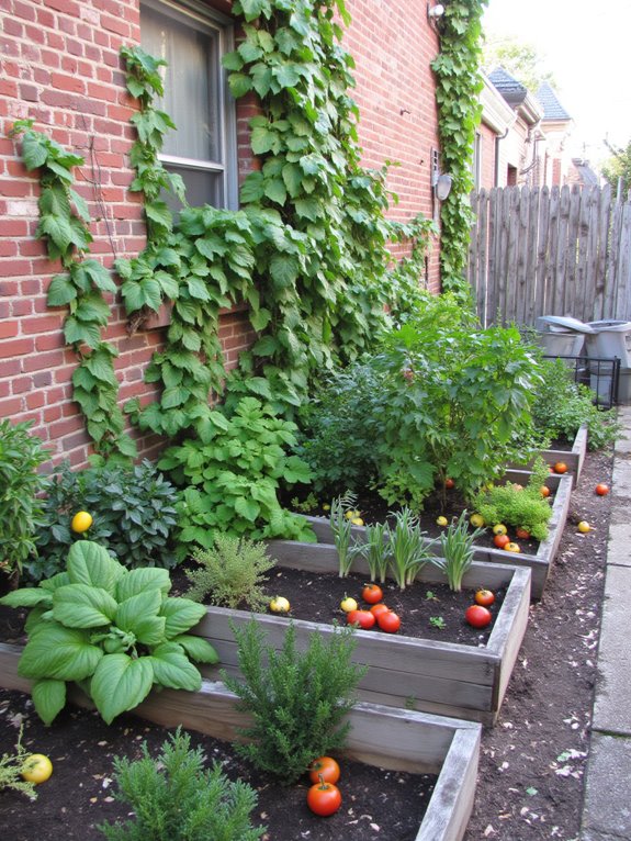 transforming side yard garden