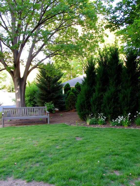 trees for shade and privacy