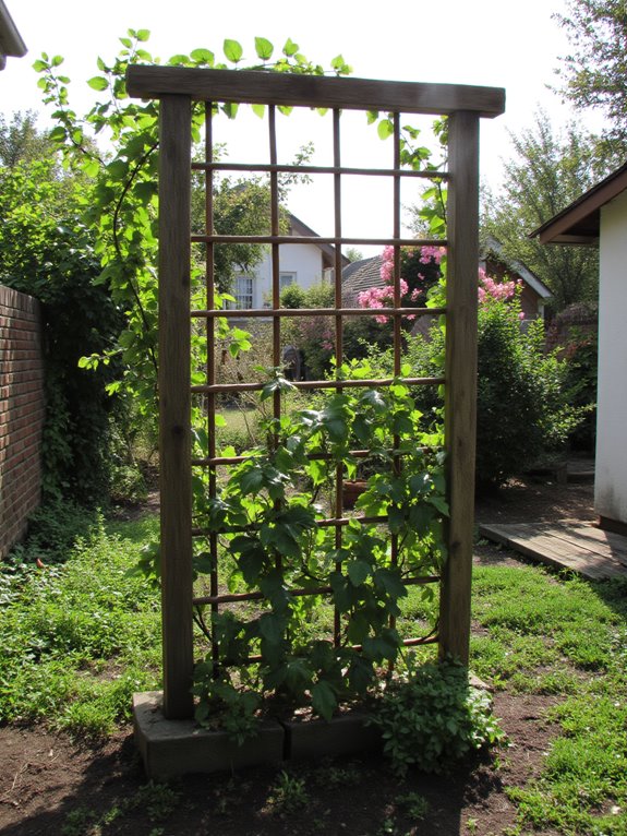 trellis for climbing privacy