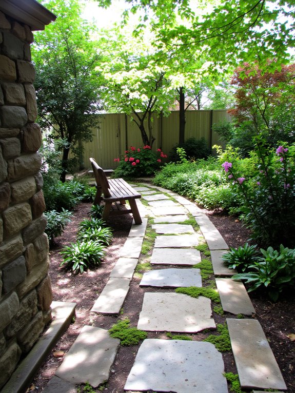 unique inviting paver pathway
