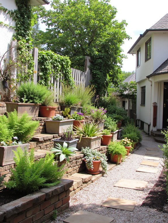 varying heights for greenery